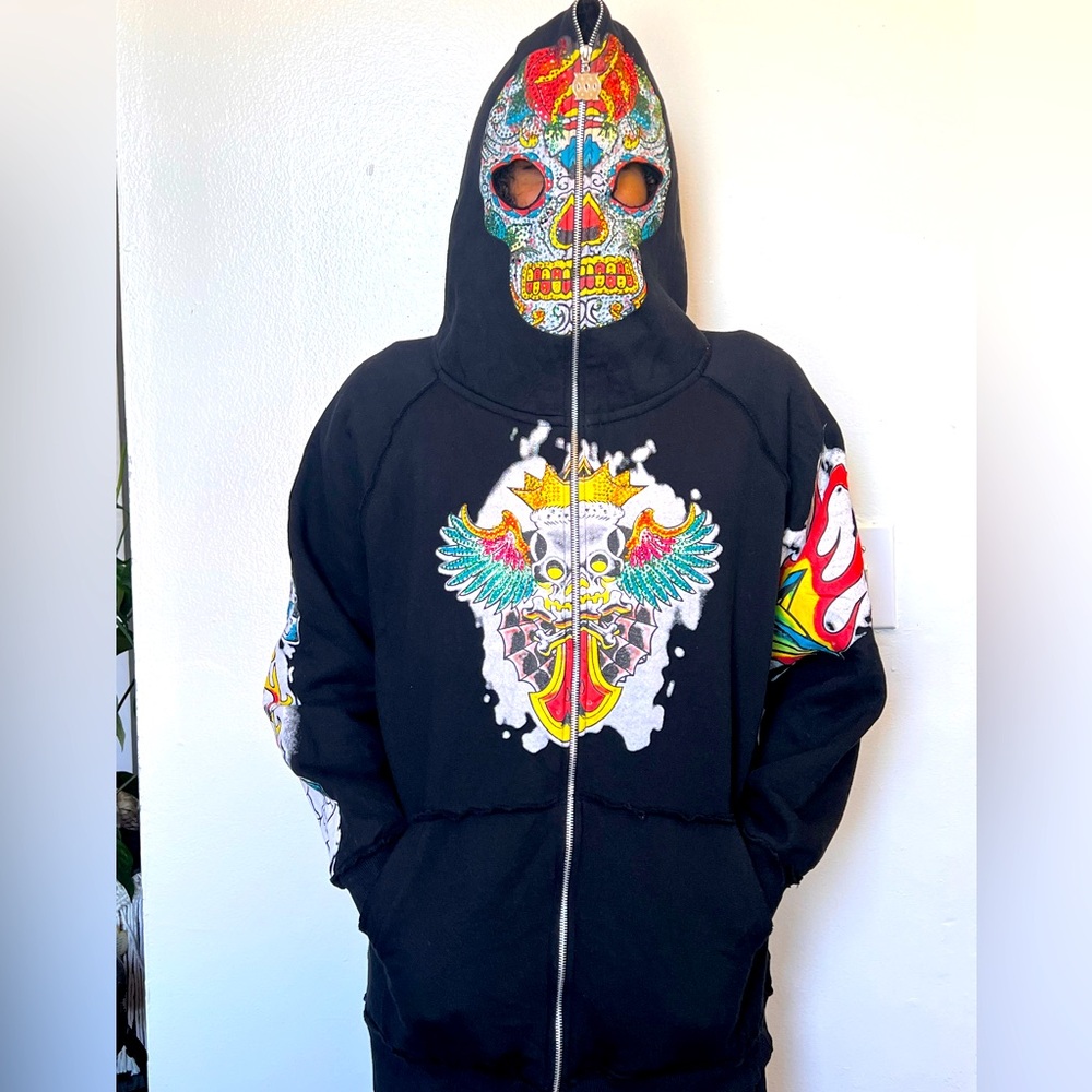 Y2K VODKA  RhineStone Zip Up Hoodies sweater
